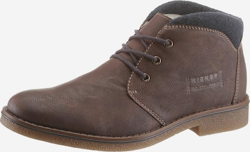 Rieker Lace-Up Shoes in Brown: front