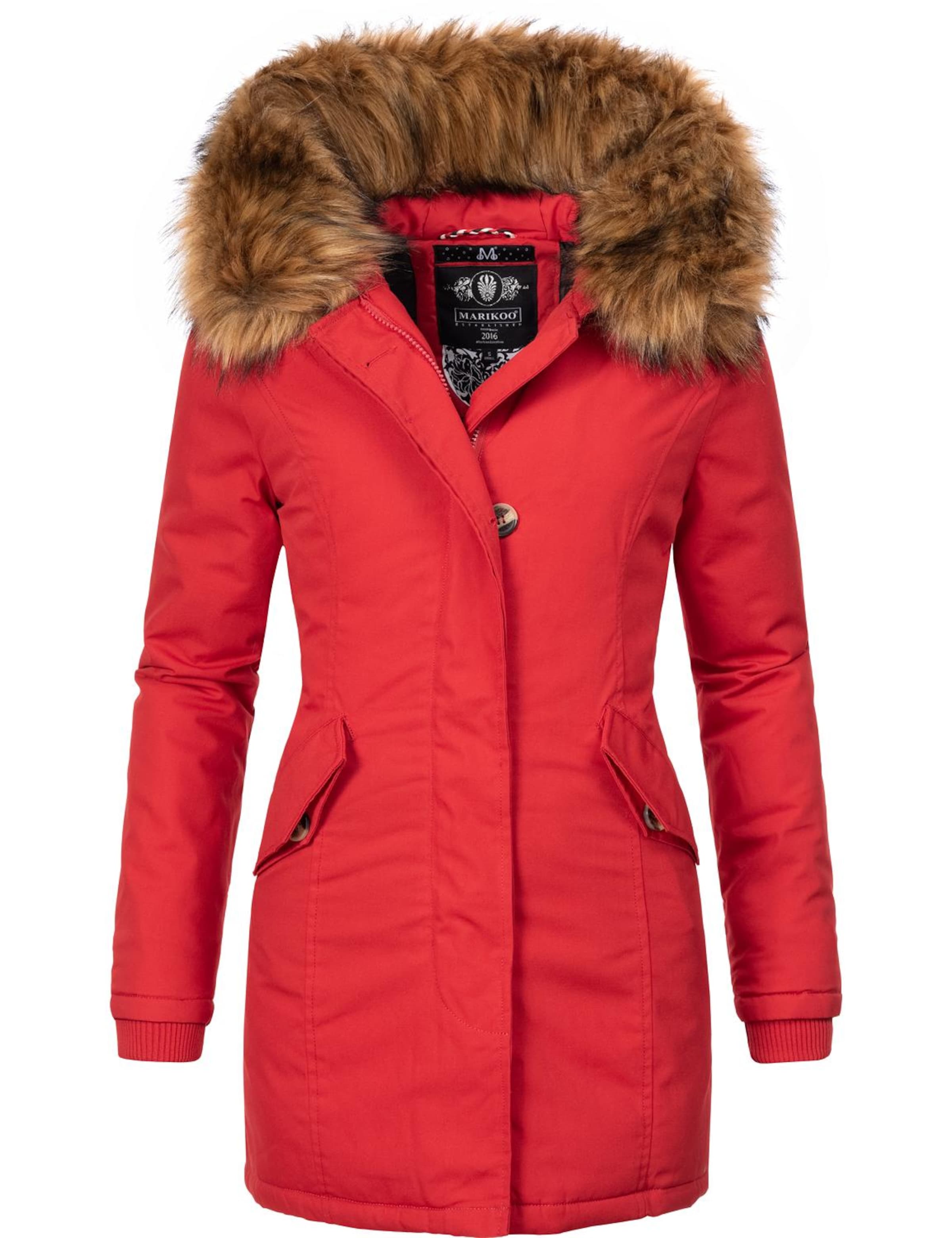 Parka invernale 'Karmaa' di MARIKOO in rosso: frontale