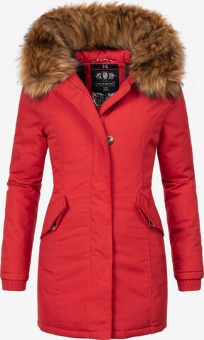 MARIKOO Winterparka 'Karmaa' in Rood: voorkant