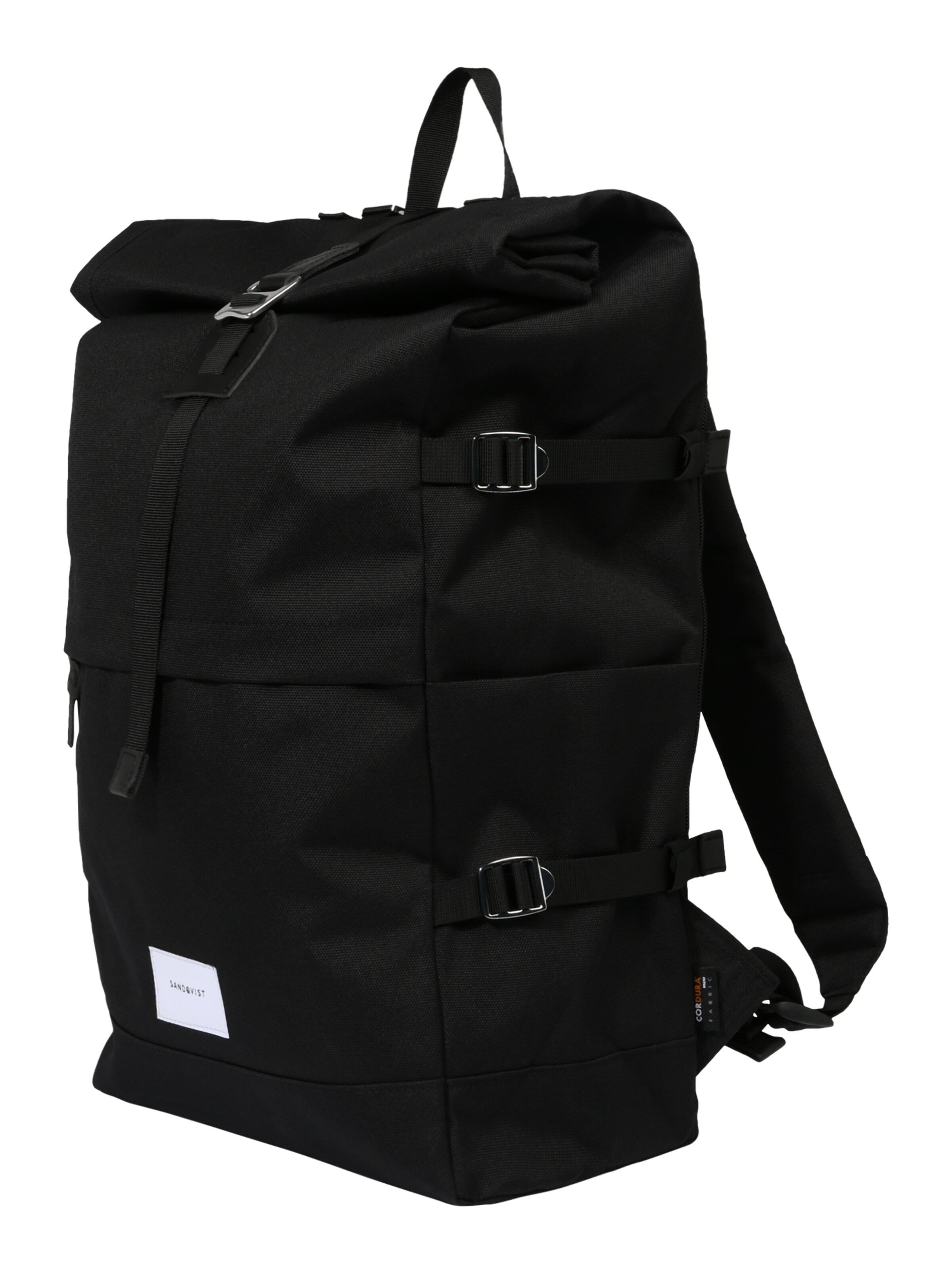 SANDQVIST Backpack 'BERNT' in Black: side
