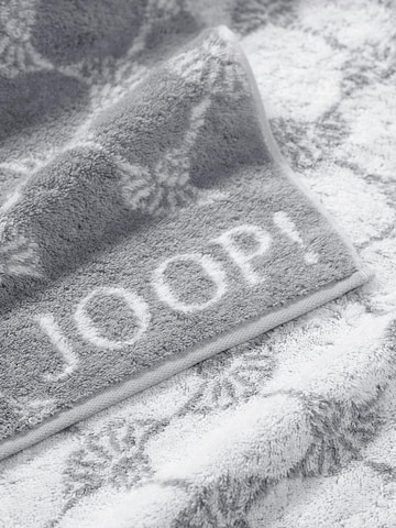 JOOP! Shower towel 'Cornflower' in Grey