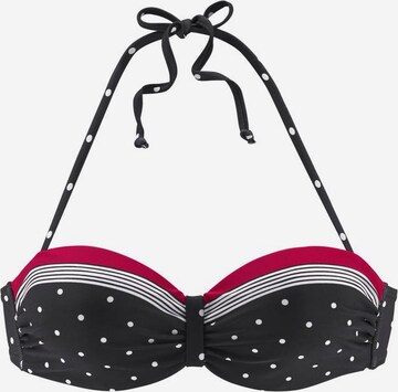 LASCANA Bikini Top 'Monroe' in Black: front