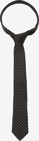 SEIDENSTICKER Krawatte 'Schwarze Rose' in Schwarz: front