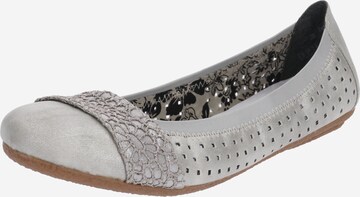 Ballerines Rieker en gris : devant