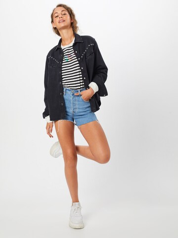 LEVI'S ® Normální Džíny 'Ribcage Short' – modrá