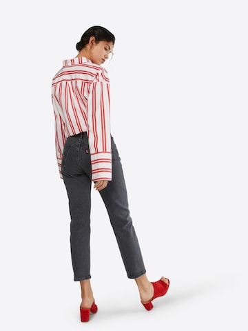 LEVI'S ® Szabványos Farmer '501® Crop' - fekete: hátul