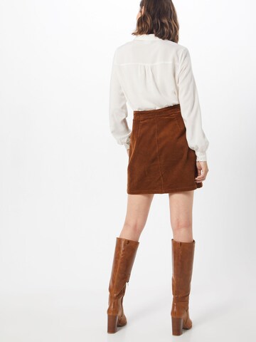 VILA Skirt in Brown: back