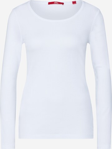 T-shirt s.Oliver en blanc : devant