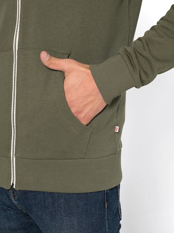 JACK & JONES - Ajuste regular Sudadera con cremallera 'Holmen' en verde