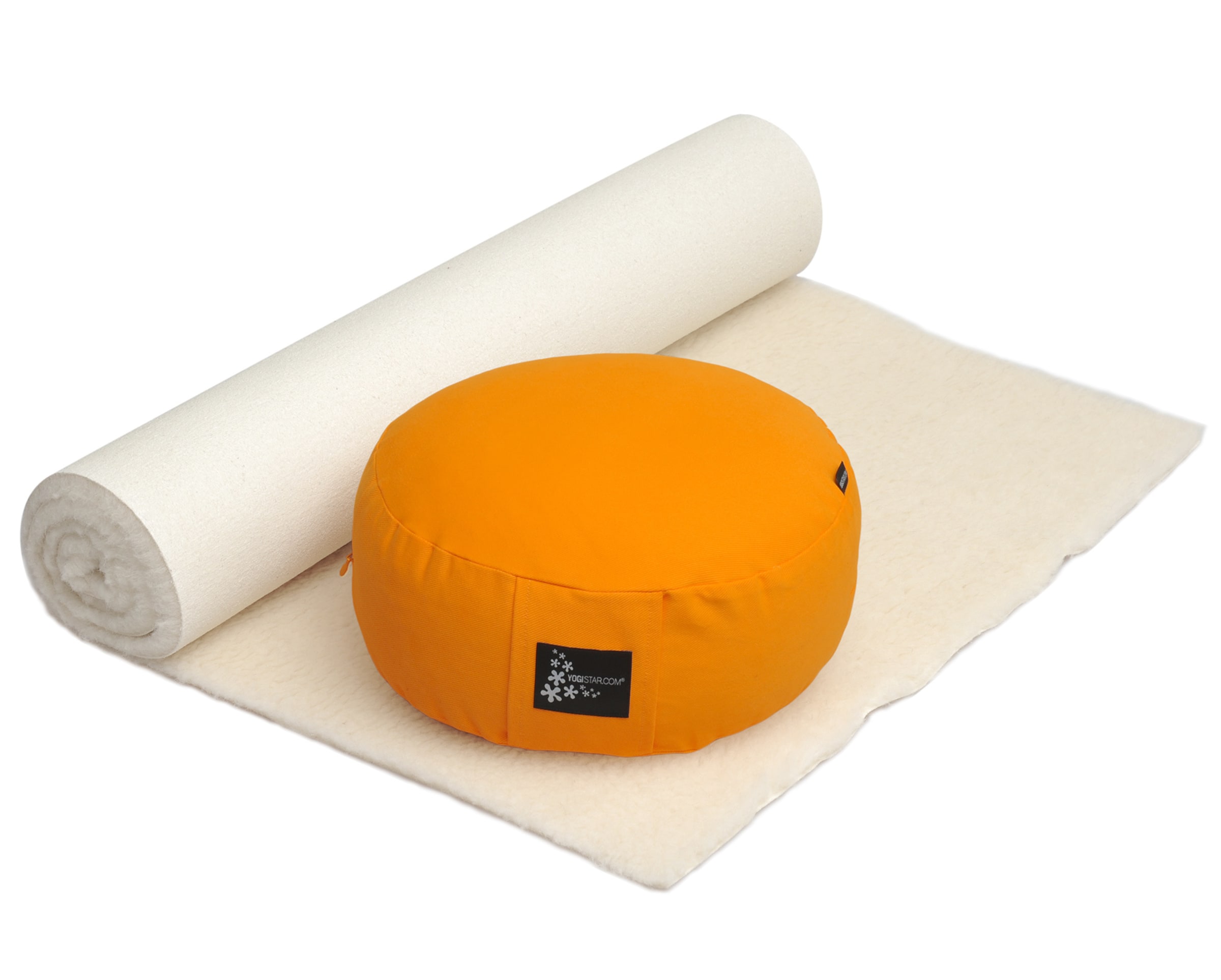 YOGISTAR.COM - Comfort Edition Set 'Meditation Natur' in safran