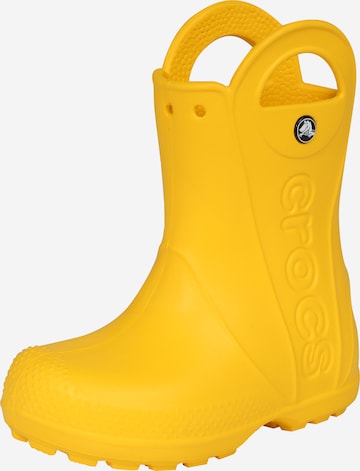 Crocs - Botas de lluvia 'Handle It' en amarillo: frente