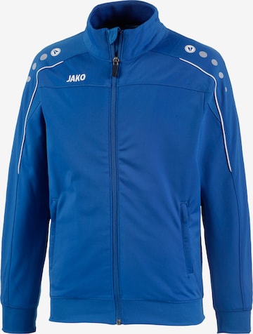 JAKO Athletic Jacket 'Classico' in Blue: front