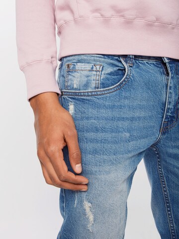 Redefined Rebel Slimfit Jeans 'Stockholm Destroy' in Blauw
