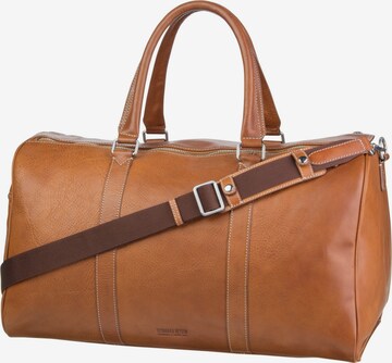 LEONHARD HEYDEN Travel Bag 'Bergamo' in Brown