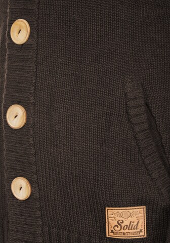 !Solid Cardigan 'Payton' in Braun