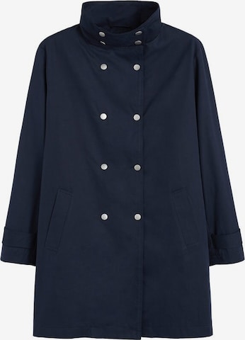 Manteau mi-saison MANGO en bleu : devant