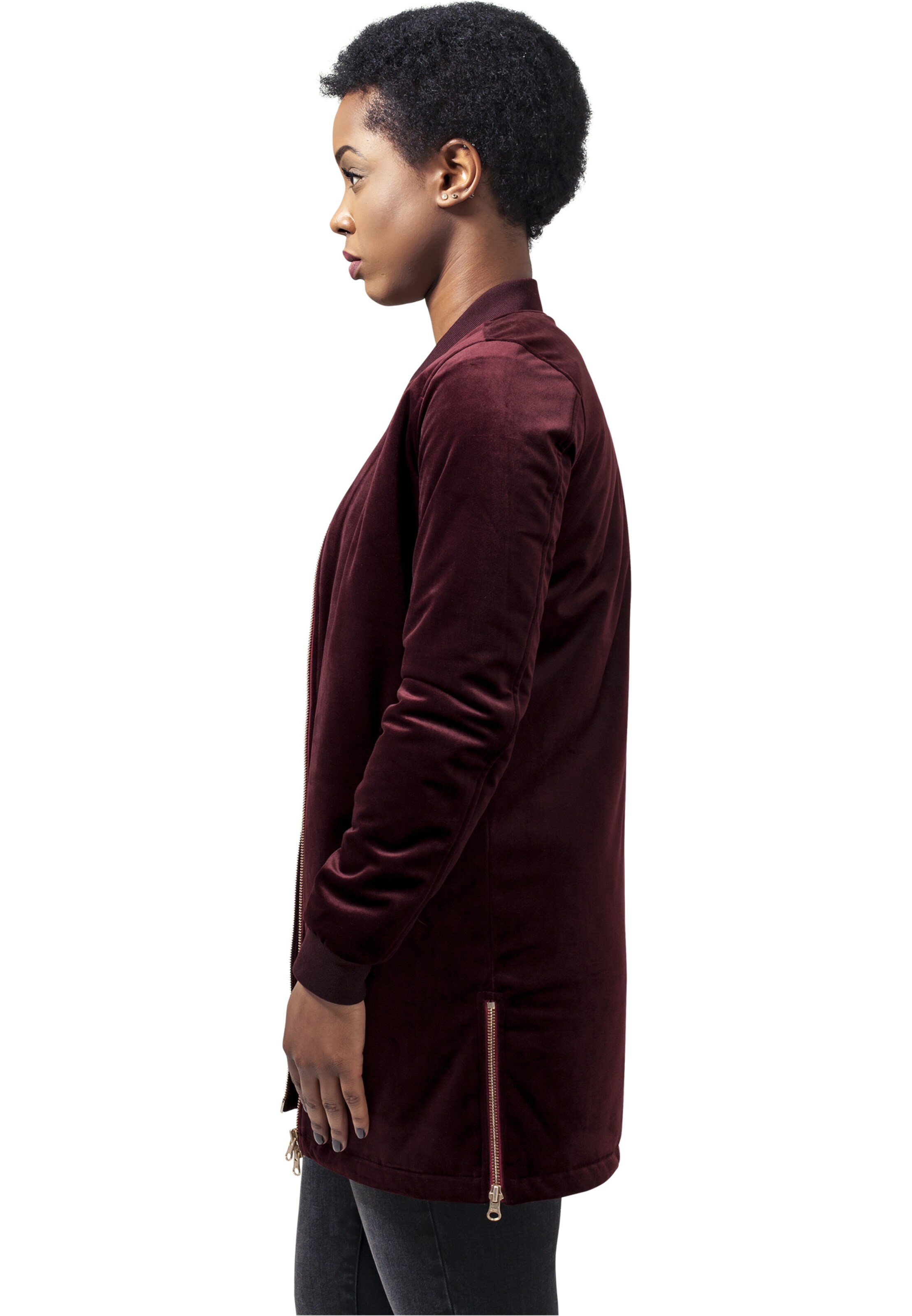 Urban Classics Between-seasons coat in Red