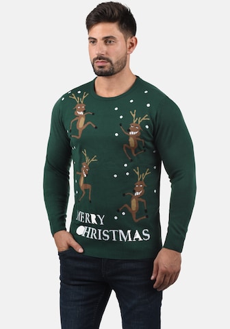 BLEND Sweater 'Rudolph' in Green: front