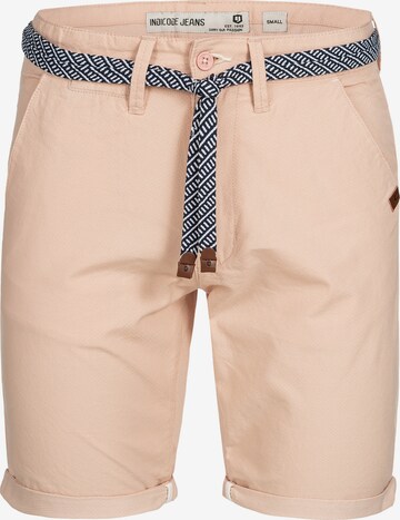 INDICODE JEANS Regular Shorts 'Acton' in Pink: predná strana