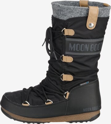 MOON BOOT Snowboots 'Monaco Felt' in Zwart