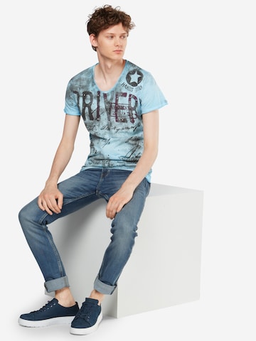 T-Shirt 'Driving' Key Largo en bleu