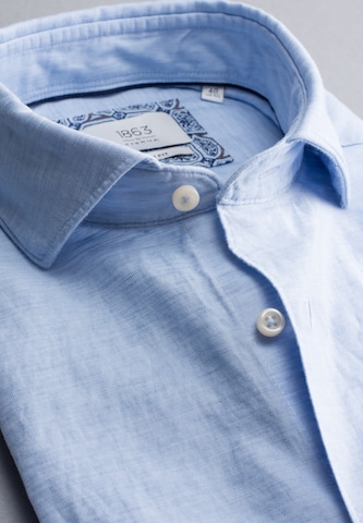 ETERNA Slim fit Button Up Shirt in Blue