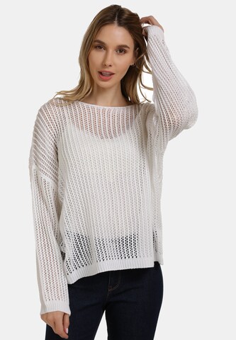 Usha Sweater in White: front