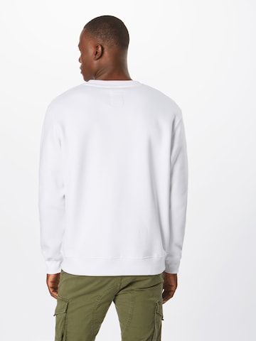 ALPHA INDUSTRIES Sweatshirt i vit