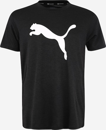 PUMA Performance Shirt 'Heather Cat' in Black: front