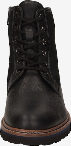 SIOUX Lace-Up Boots in Black