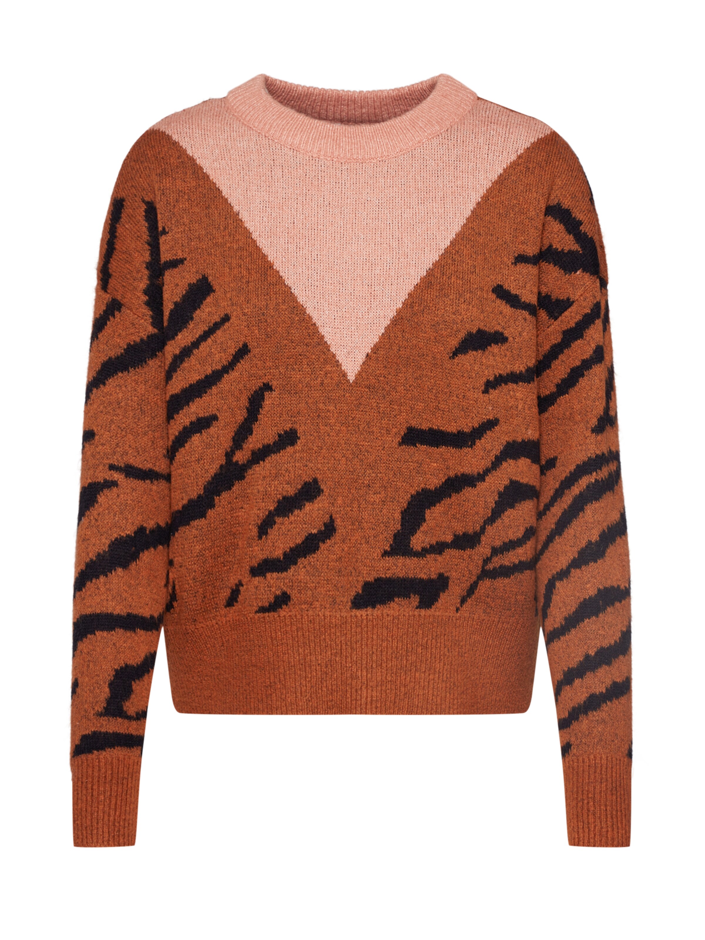 PIECES - Trui 'PCIBBA' in de kleur Bruin