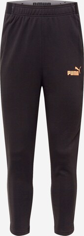 Regular Pantaloni sport de la PUMA pe negru: față