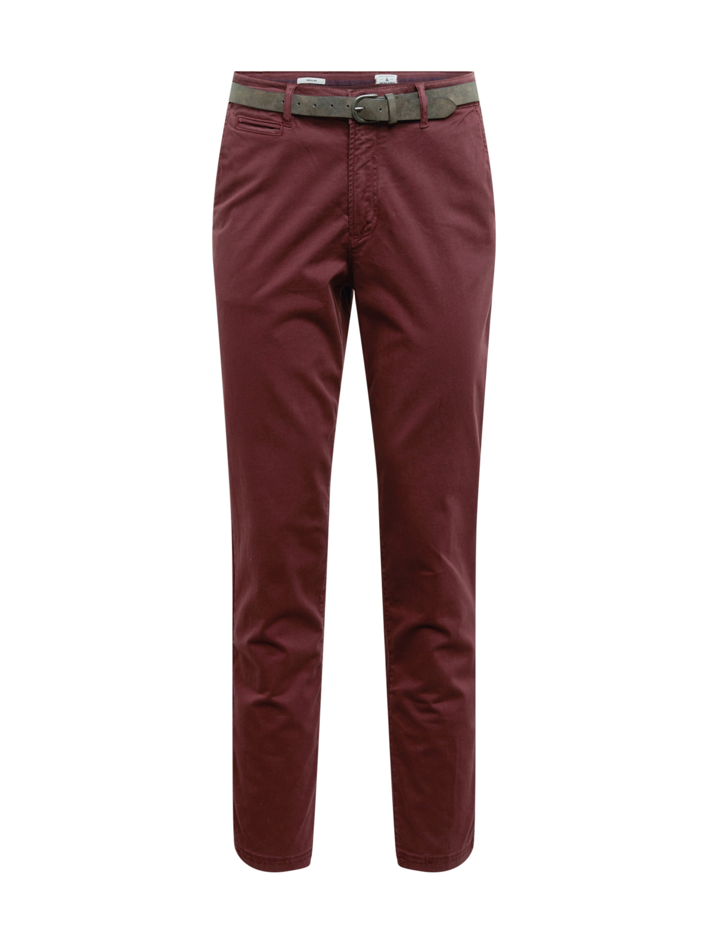 JACK & JONES - Chino 'ROY JAMES' in de kleur Bordeaux