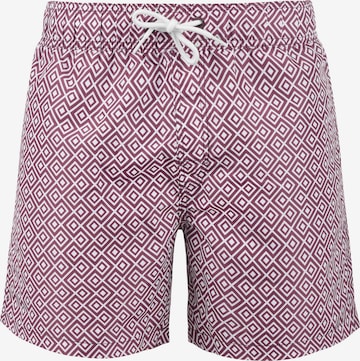 BLEND Board Shorts 'Meo' in Red: front