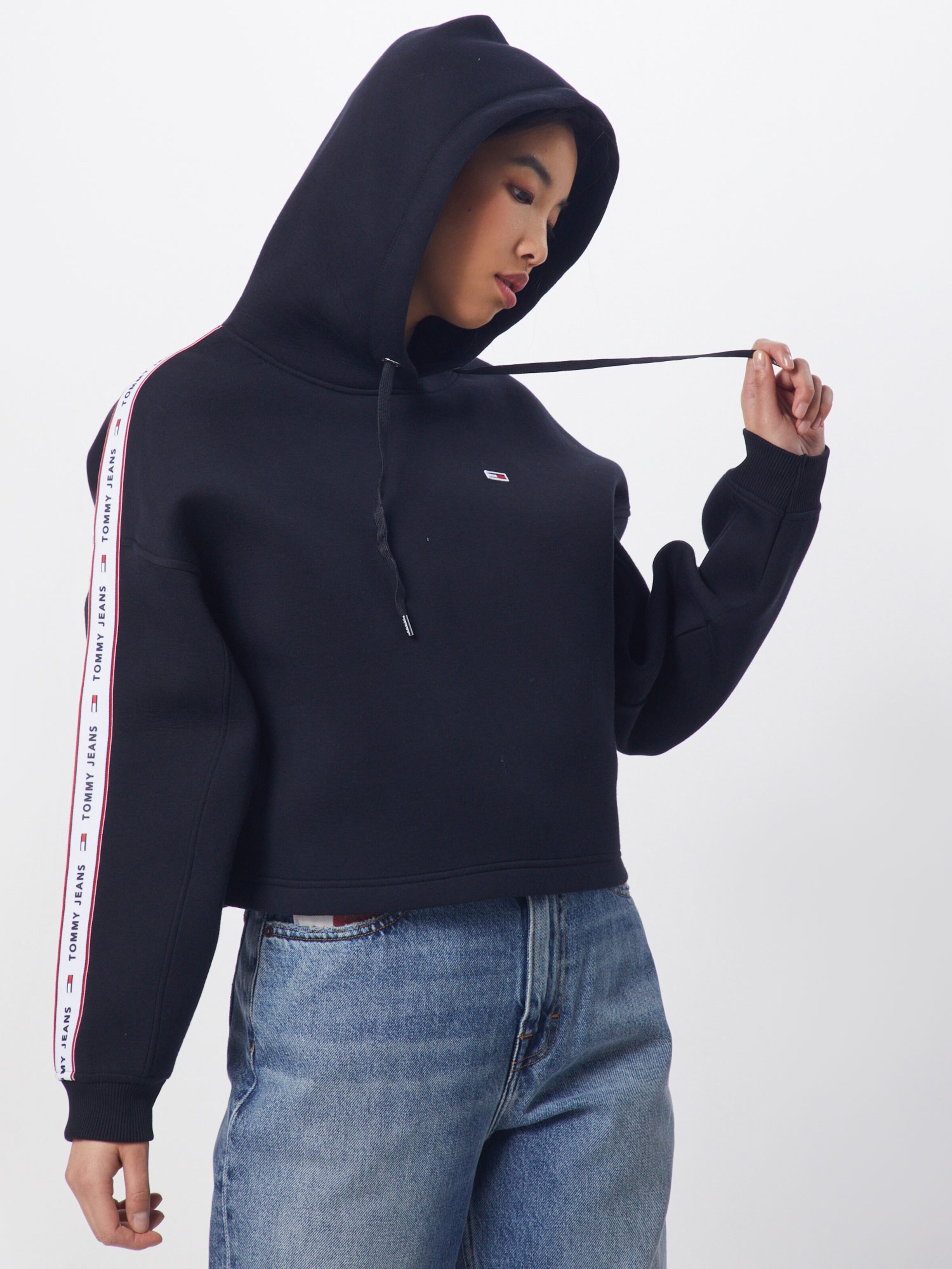 tommy jeans tape hoodie