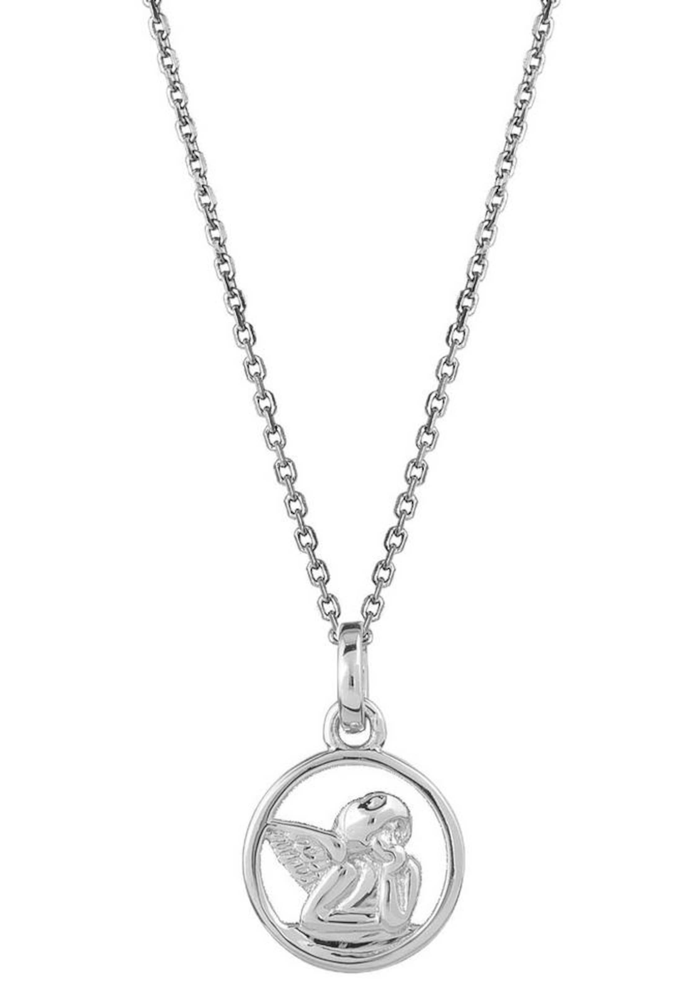 XENOX Kette 'Schutzengel' in Silber: Vorderseite