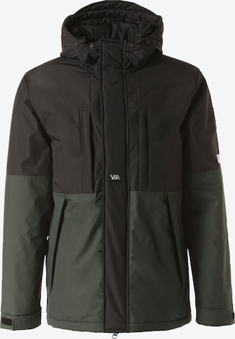 Young & Reckless Winterjas 'Lined Parka' in Groen: voorkant