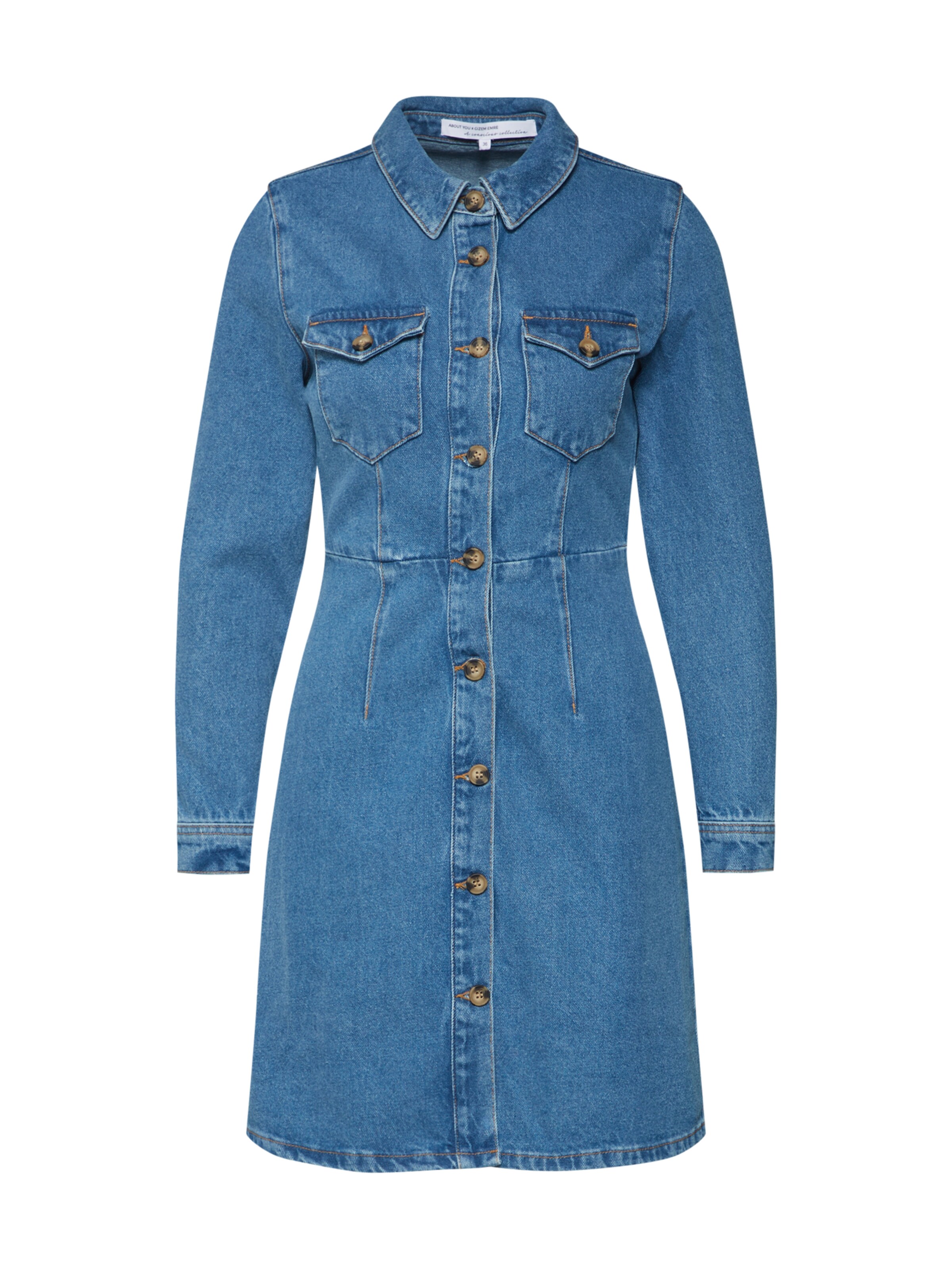 ABOUT YOU x Gizem Emre - Kleid 'Ayana' in blue denim