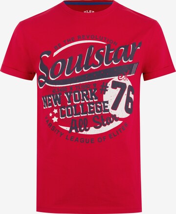 SOULSTAR T-Shirt in Rot: predná strana