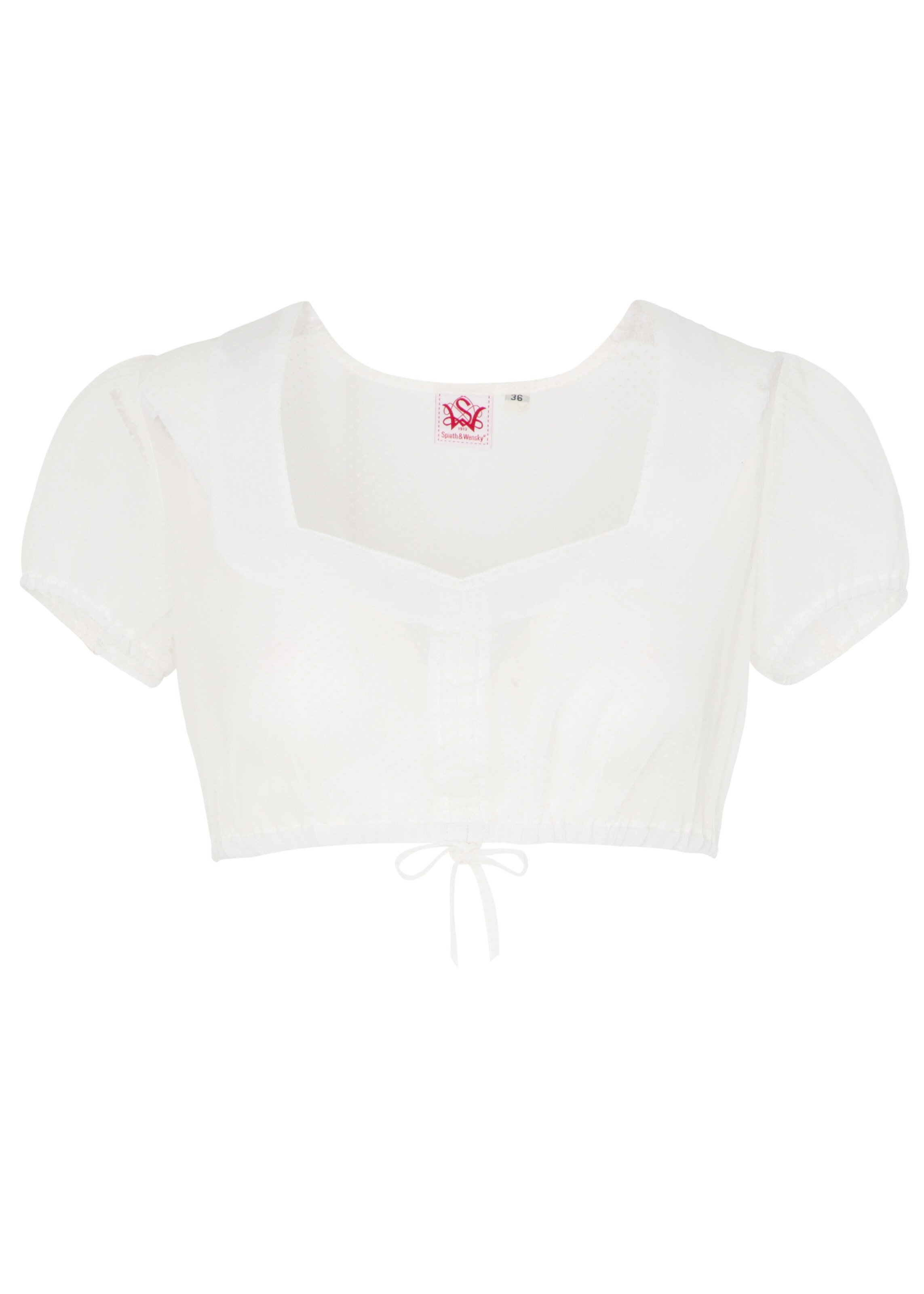 SPIETH & WENSKY - Dirndlbluse 'Kanone' in weiß