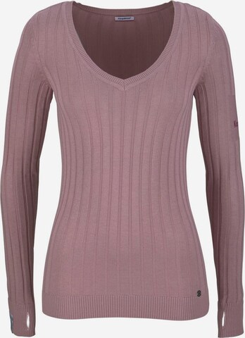 KangaROOS V-Ausschnitt-Pullover in Pink: predná strana