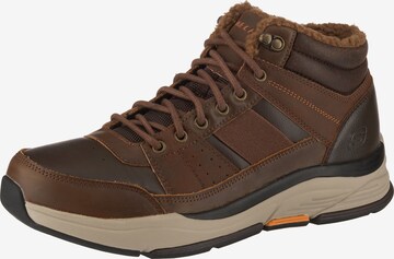 SKECHERS Lace-Up Boots 'Benago' in Brown: front