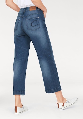 CHEER Wide Leg 7/8 Marlene Jeans in Blau