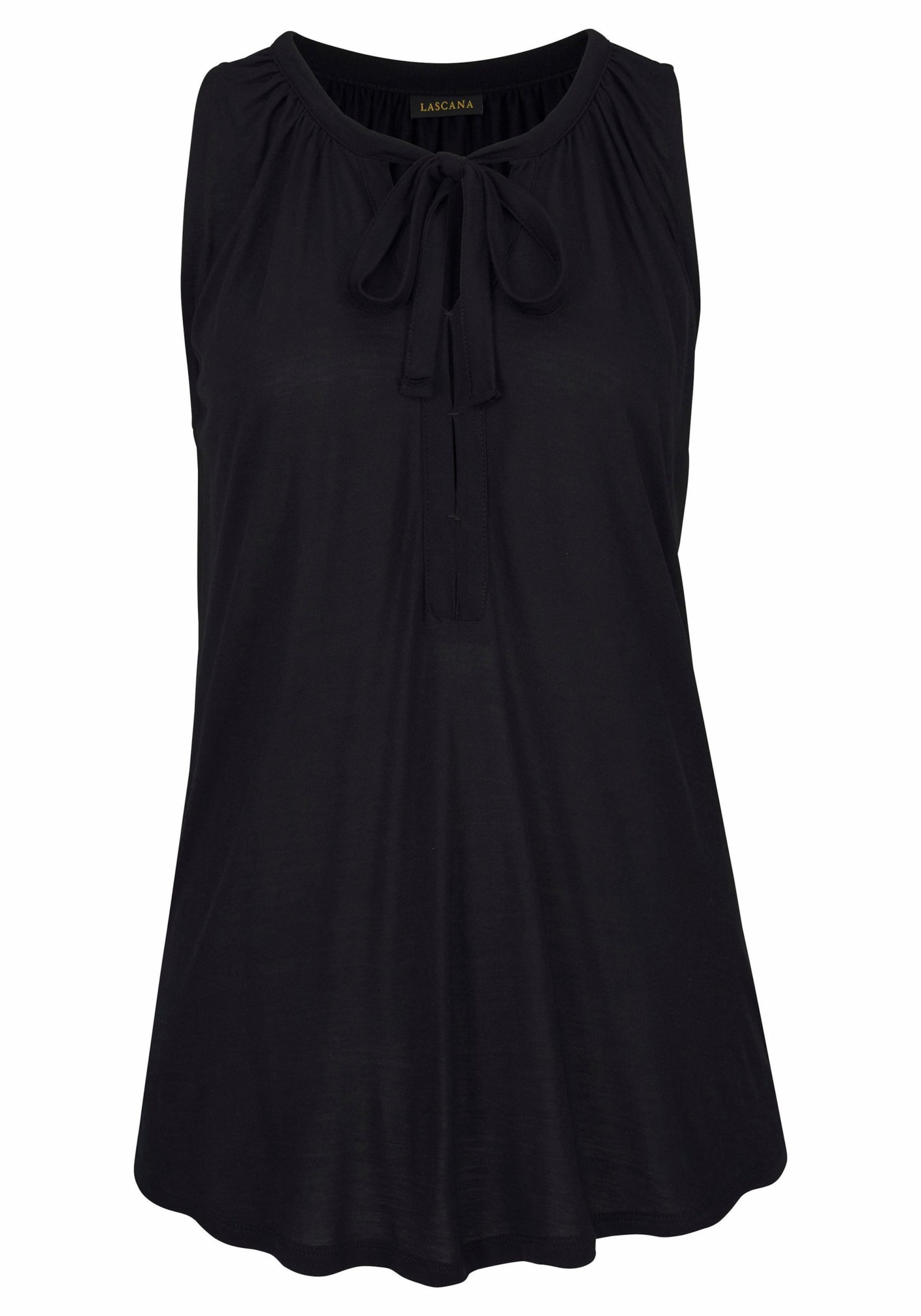 LASCANA Top - fekete: elől