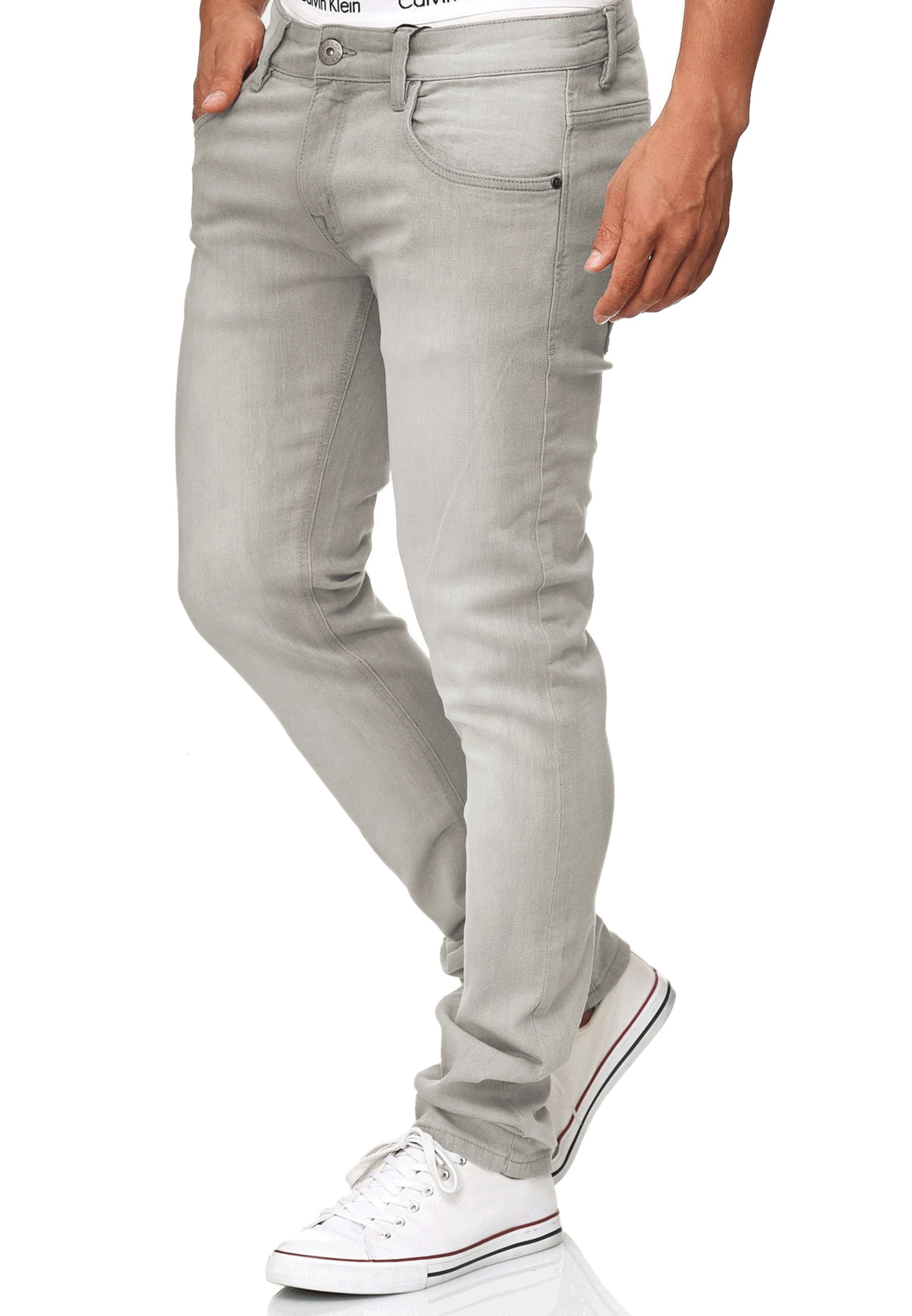 INDICODE JEANS Slimfit Jeans 'Texas' in Grijs
