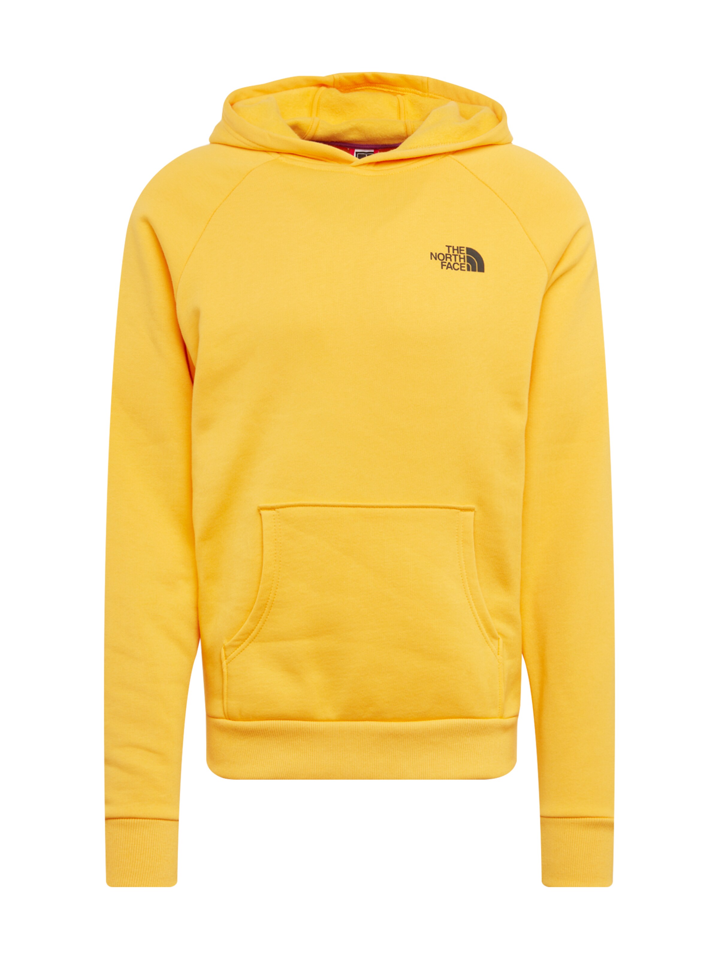 THE NORTH FACE - Sweatshirt 'M RAGLAN RED BOX HD' in de kleur Geel