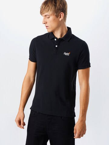 Superdry Poloshirt in Schwarz: predná strana