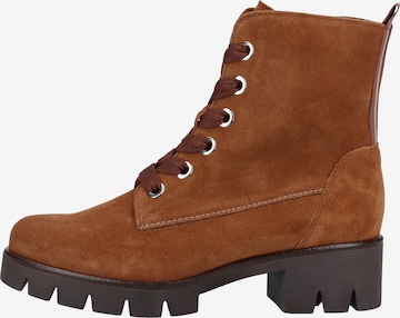 GABOR Lace-Up Ankle Boots in Brown