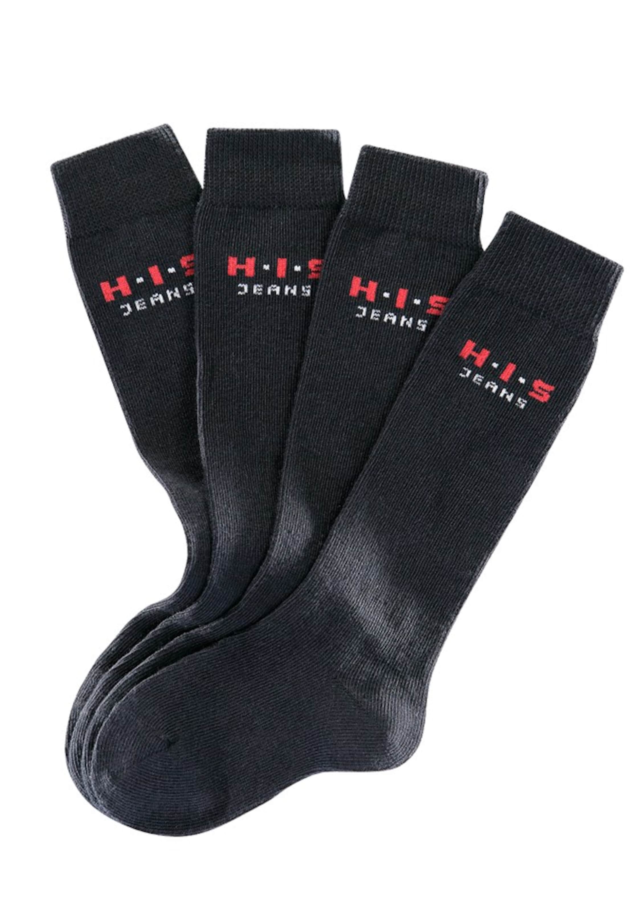 H.I.S Socks in Black: front