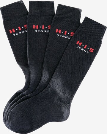 H.I.S Socks in Black: front